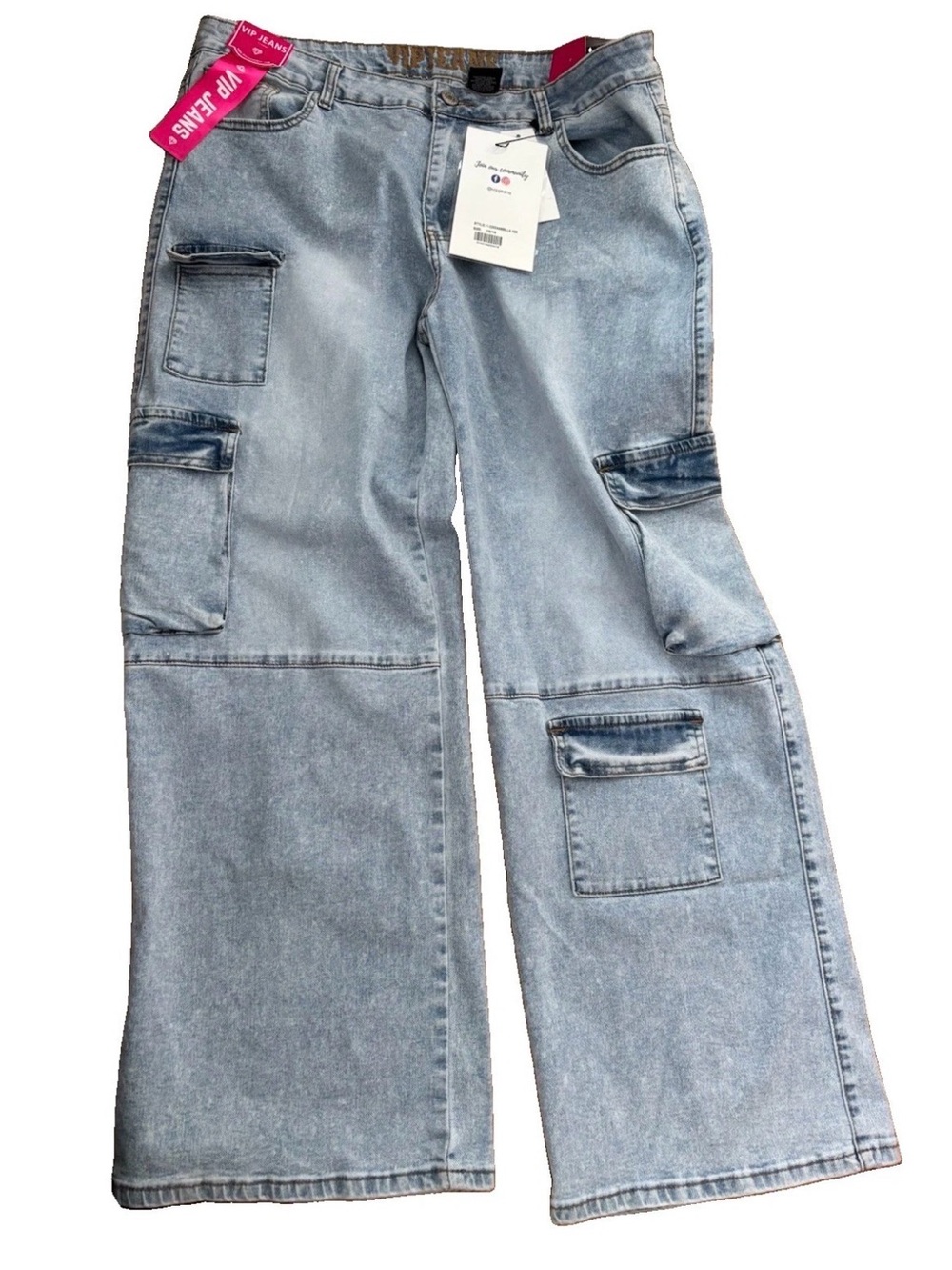VIP Jeans JuniorsSculpt Stretch NYC Collection Denim Cargo  Size 15/16